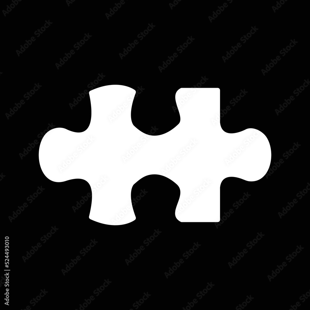 Unique Puzzle Piece Vector Icon Unique Puzzle Piece Vector Icon