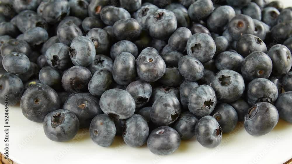 Fresh blueberries on a plate. Fresh blueberries on a plate.