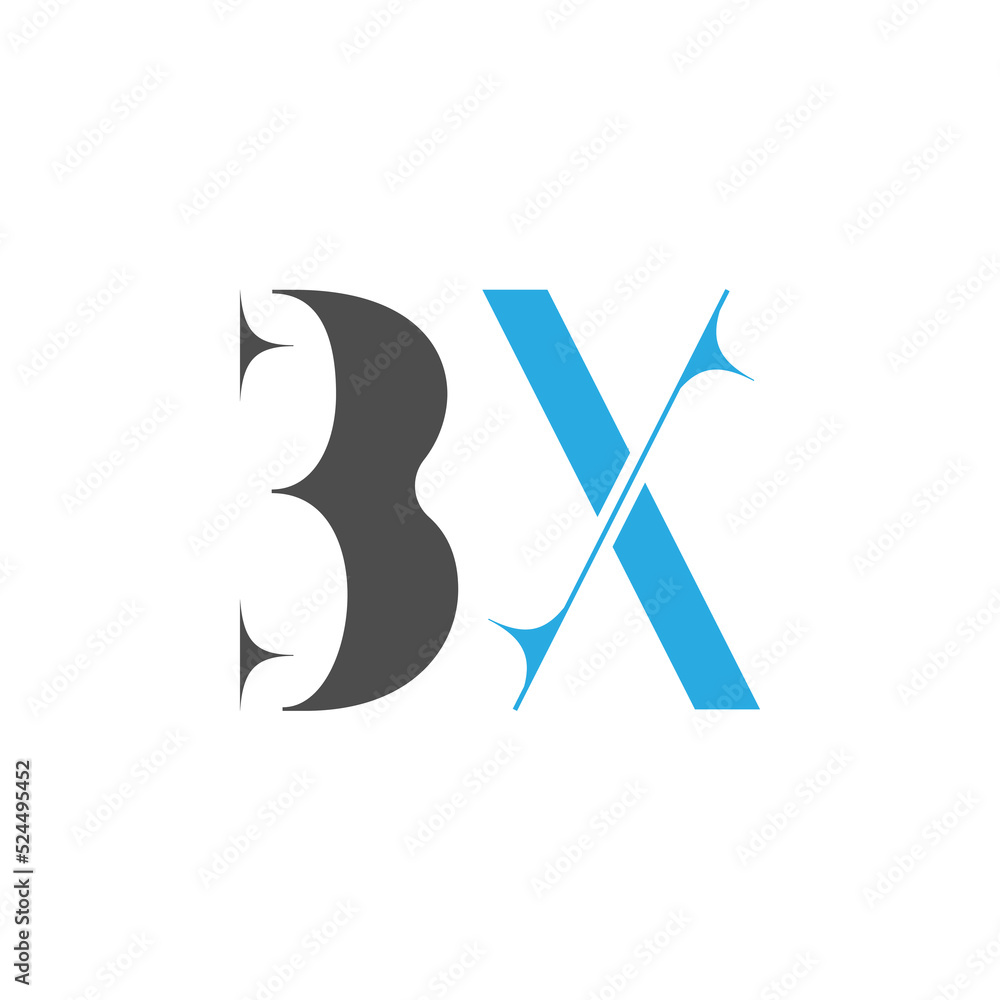 Initial BX logo designed with Letter B and X in vector Design. Initial BX logo designed with Letter B and X in vector Design.