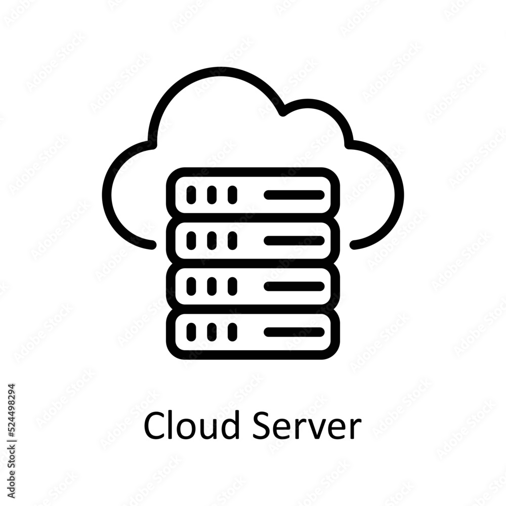 Cloud Sync vector Outline Icon Design illustration on White background. EPS 10 File Cloud Sync vector Outline Icon Design illustration on White background. EPS 10 File