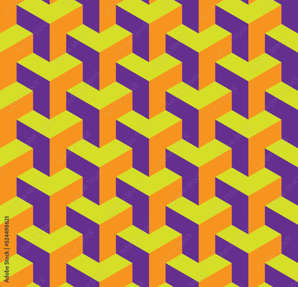 Abstract 3D Geometric Seamless Pattern Cube Columns Vector Background Design Perfect for Allover Fabric Print or Wrapping Paper Abstract 3D Geometric Seamless Pattern Cube Columns Vector Background Design Perfect for Allover Fabric Print or Wrapping Paper