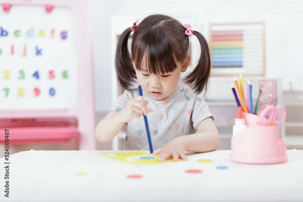 young girl practice drawing different shapes for homeschooling young girl practice drawing different shapes for homeschooling