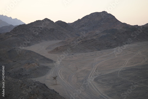 Bergige Wüste in Ägypten