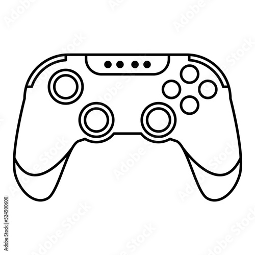 modern gamepad illustration for games
