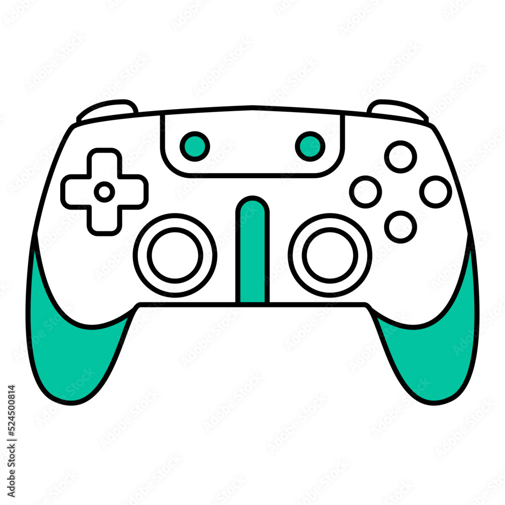 modern gamepad illustration for games modern gamepad illustration for games