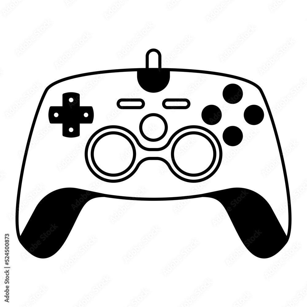 modern gamepad illustration for games modern gamepad illustration for games