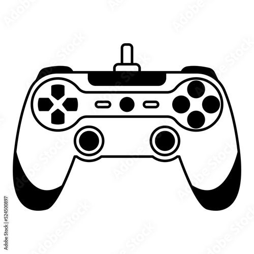 modern gamepad illustration for games