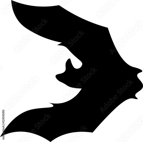 Halloween bat devil illustration