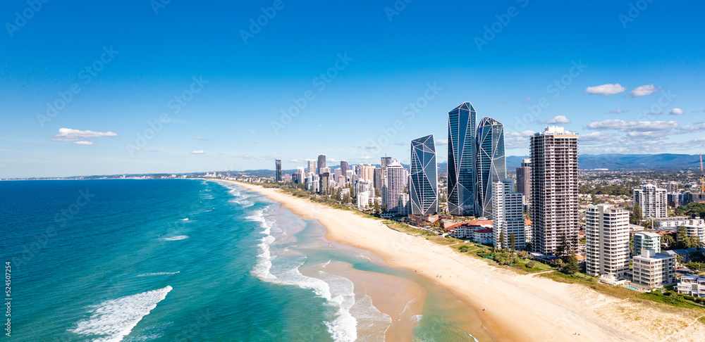 Aerial view of the stunning Gold Coast skyline Aerial view of the stunning Gold Coast skyline