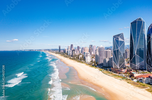Aerial view of the stunning Gold Coast skyline © Zstock
