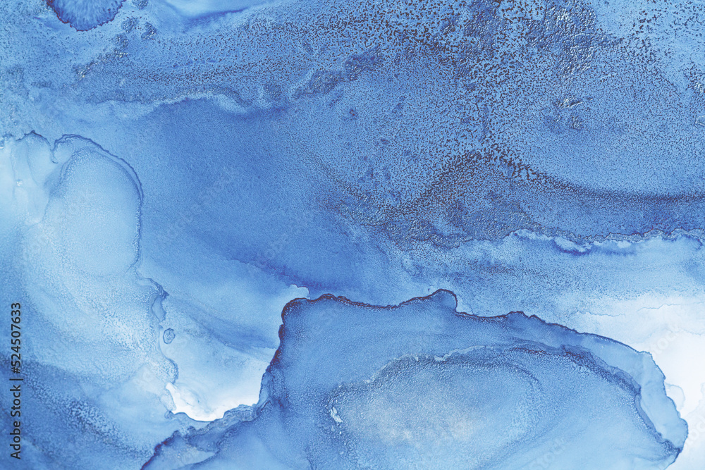 Abstract blue and white watercolor gradient background