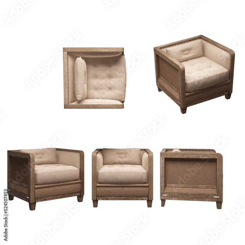 3d Rendering Furniture and Accessory