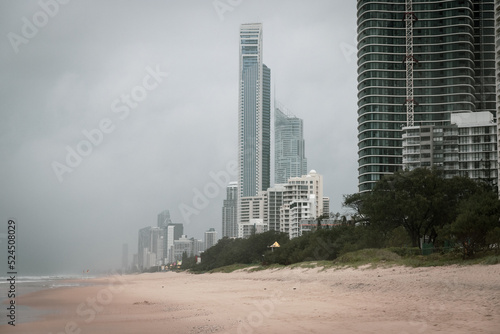 Wild stoms lashing the Gold Coast during a wet La Nina season © Zstock