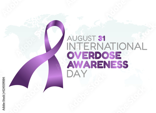 vector graphic of international overdose awareness day good for international overdose awareness day celebration. flat design. flyer design.flat illustration.