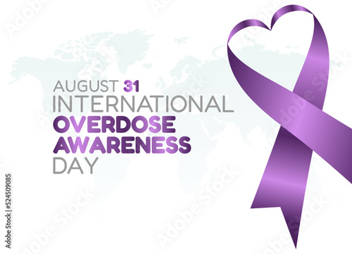 vector graphic of international overdose awareness day good for international overdose awareness day celebration. flat design. flyer design.flat illustration. photo