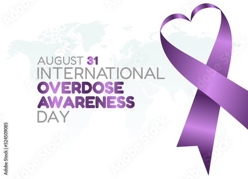 vector graphic of international overdose awareness day good for international overdose awareness day celebration. flat design. flyer design.flat illustration.