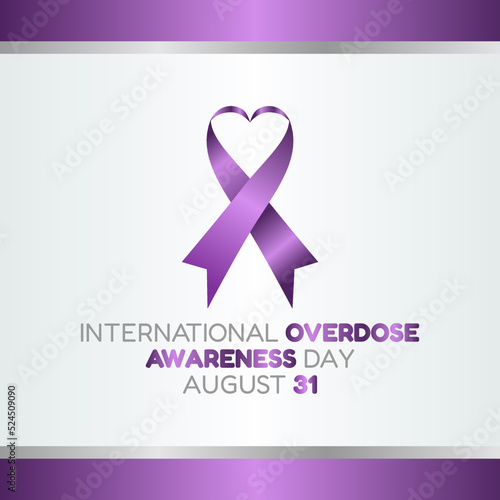 vector graphic of international overdose awareness day good for international overdose awareness day celebration. flat design. flyer design.flat illustration.