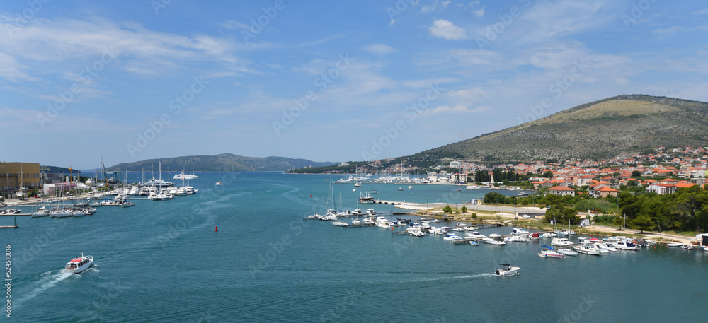 View from Trogir Split Croatia boats and marina
