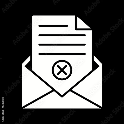 Rejection Of A Letter Icon