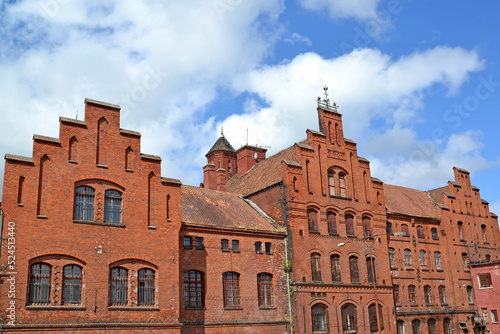 Fragment of the facade of the Teutonic Order castle Tapiau. Gvardeysk, Kaliningrad region photo