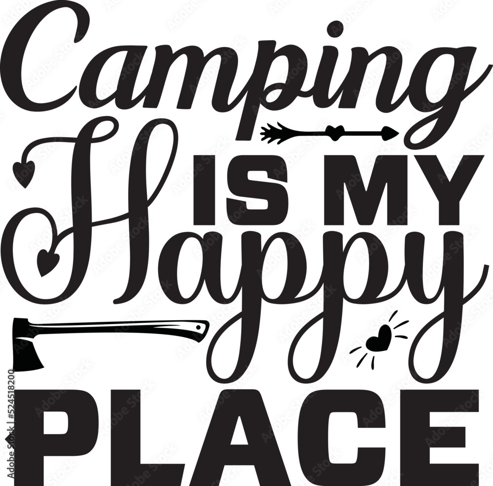 Camping svg design cut files