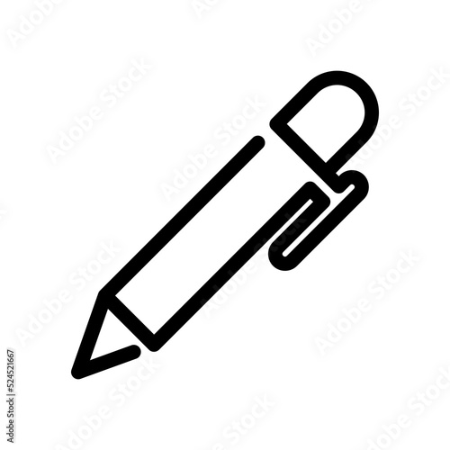 pen icon vector illustration on white background.