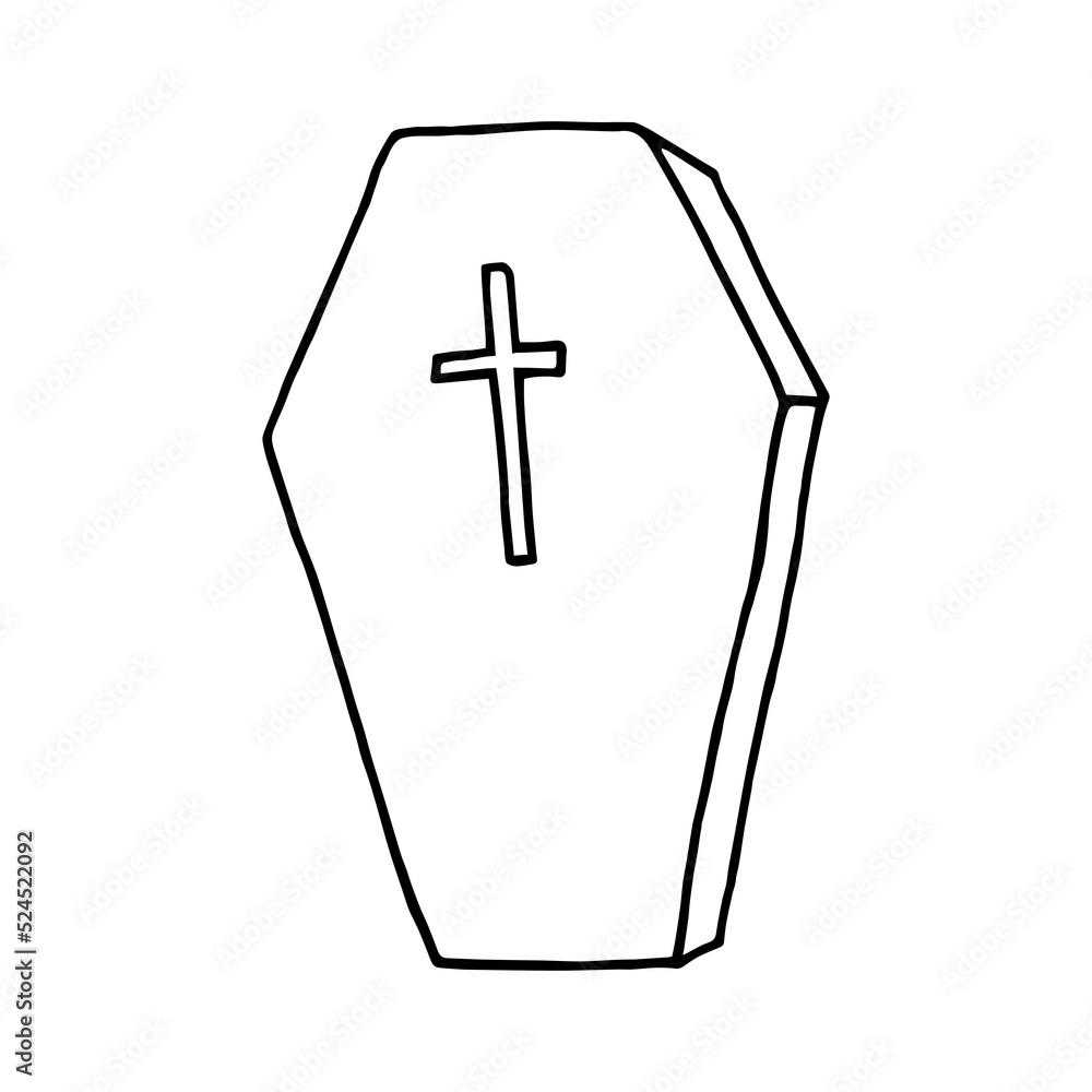 Obraz premium coffin for halloween