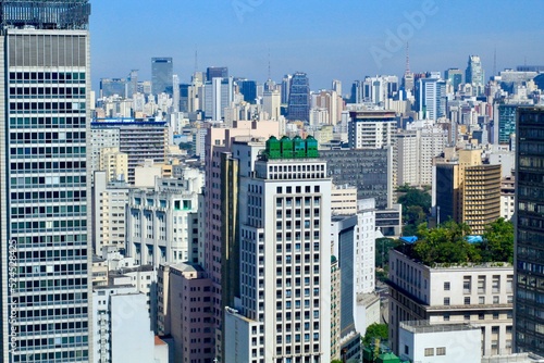 View from above, from the centre of Sao Paulo, Brazil
