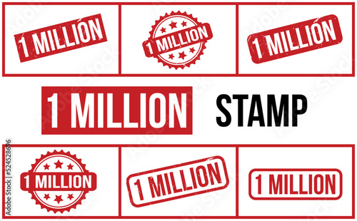 1 Million Rubber Stamp Set Vector