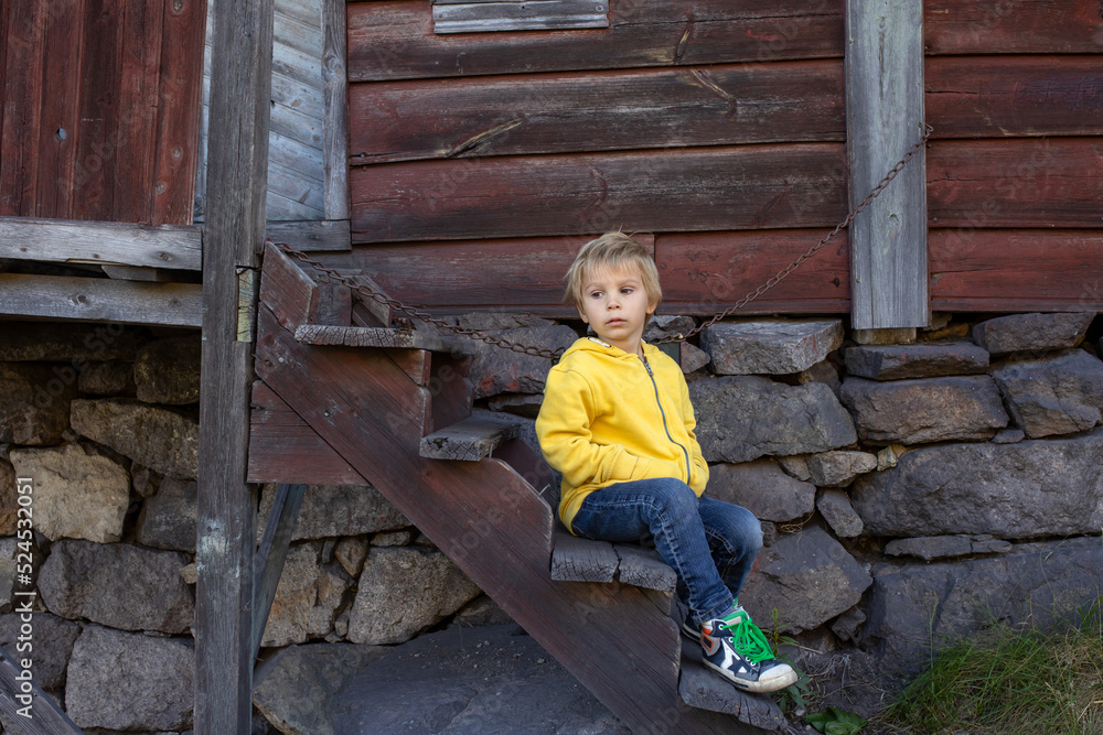 Happy people, enjoying amazing views in South Norway coastline, fjords, lakes, beautiful nature Happy people, enjoying amazing views in South Norway coastline, fjords, lakes, beautiful nature