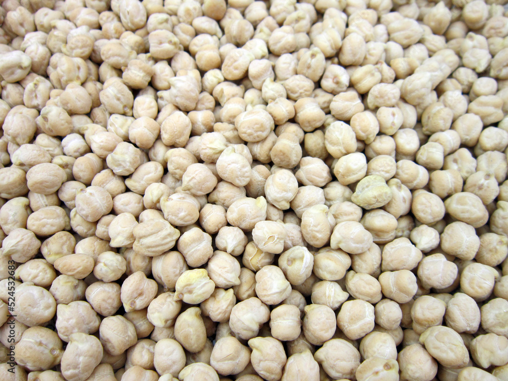 dried chickpea as background. Closeup uncooked chickpea top view Vegan healthy nutrition dried chickpea as background. Closeup uncooked chickpea top view Vegan healthy nutrition