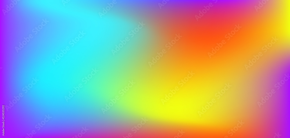 Blurred bright gradient background. Creative modern concept, vector. Holographic spectrum for cover, banner, unusual background.
