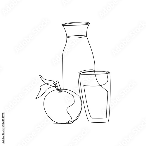 jug and glass of juice