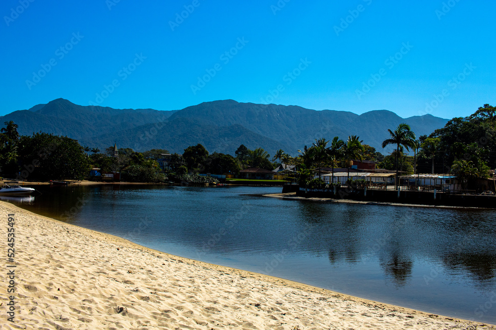 Obraz premium Imagem of Barra do Una River, Sao Sebastiao, Brazil