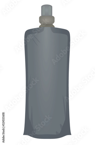 Water bottle foldable, vector illustration