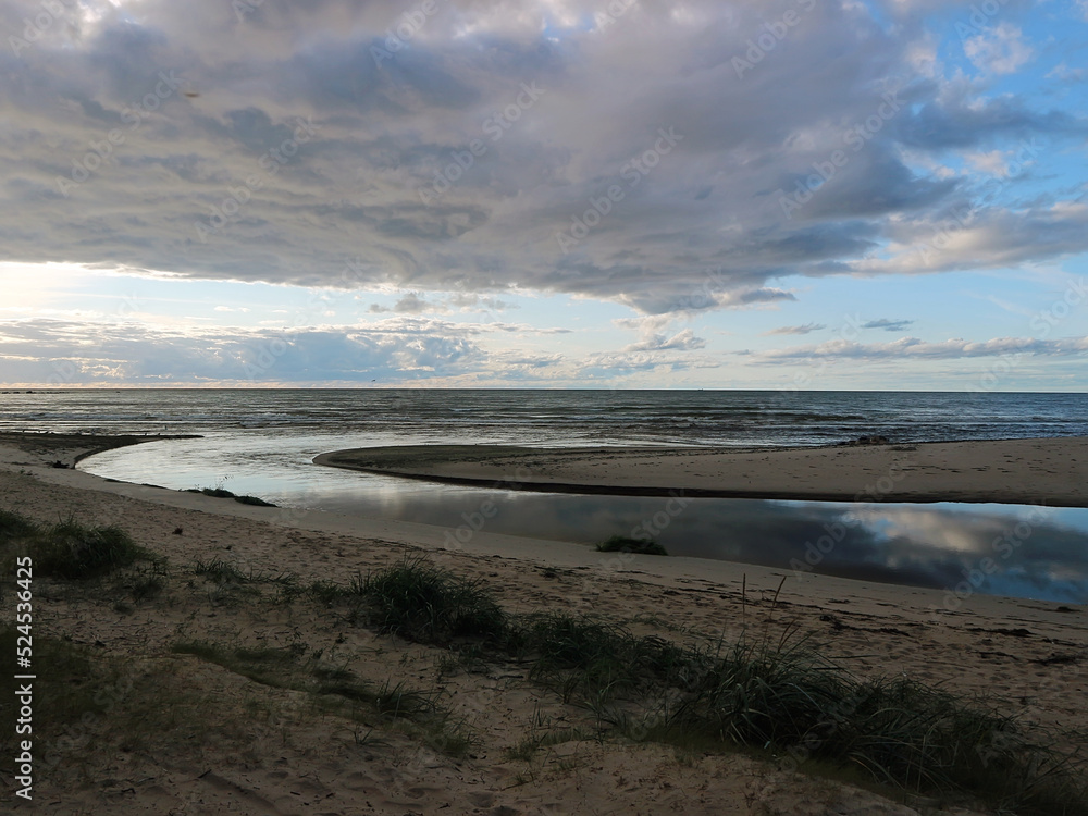 The Baltic Sea coast in Estonia