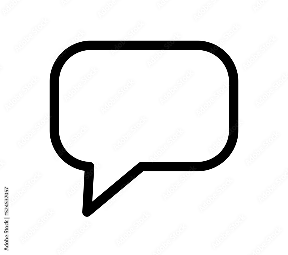 Naklejka premium ikona czatu