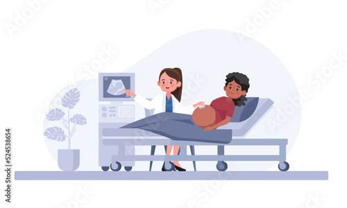 Ultrasound of a pregnant woman