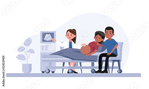 Ultrasound of a pregnant woman