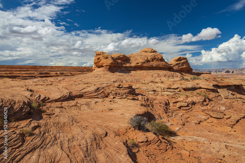Rock formations viewed from the Beehive trail in Page, Arizona