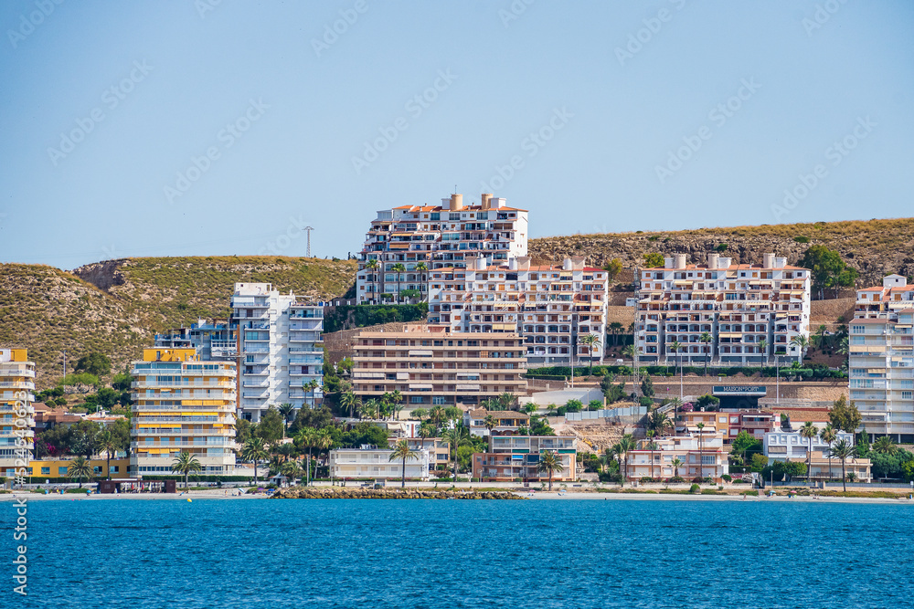 Cityscape from Tabarca Island (Alicante, Spain)
