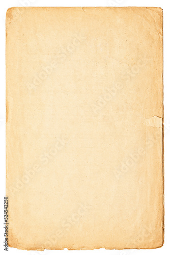 old paper manuscript isolated on white background. ancient page with space for writing © dmitr1ch