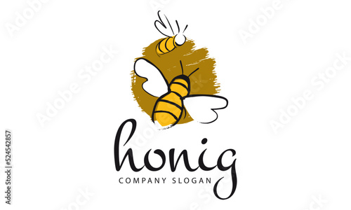 Honig Bienen, Logo, Etikett, Label, Buch