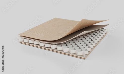 New developments of building and finishing materials. Construction and repair - progressive finishing materials for buildings and interiors. 3d rendering.