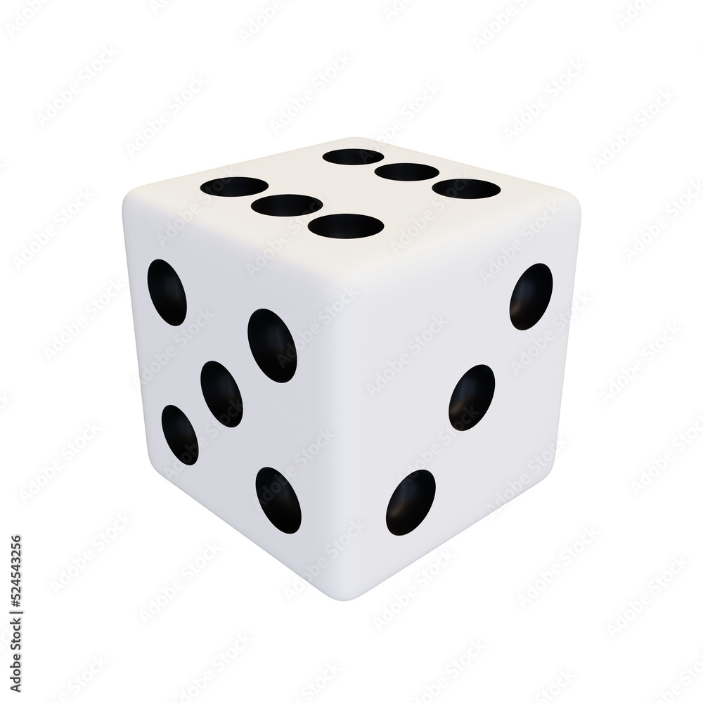 White dice. White dice.