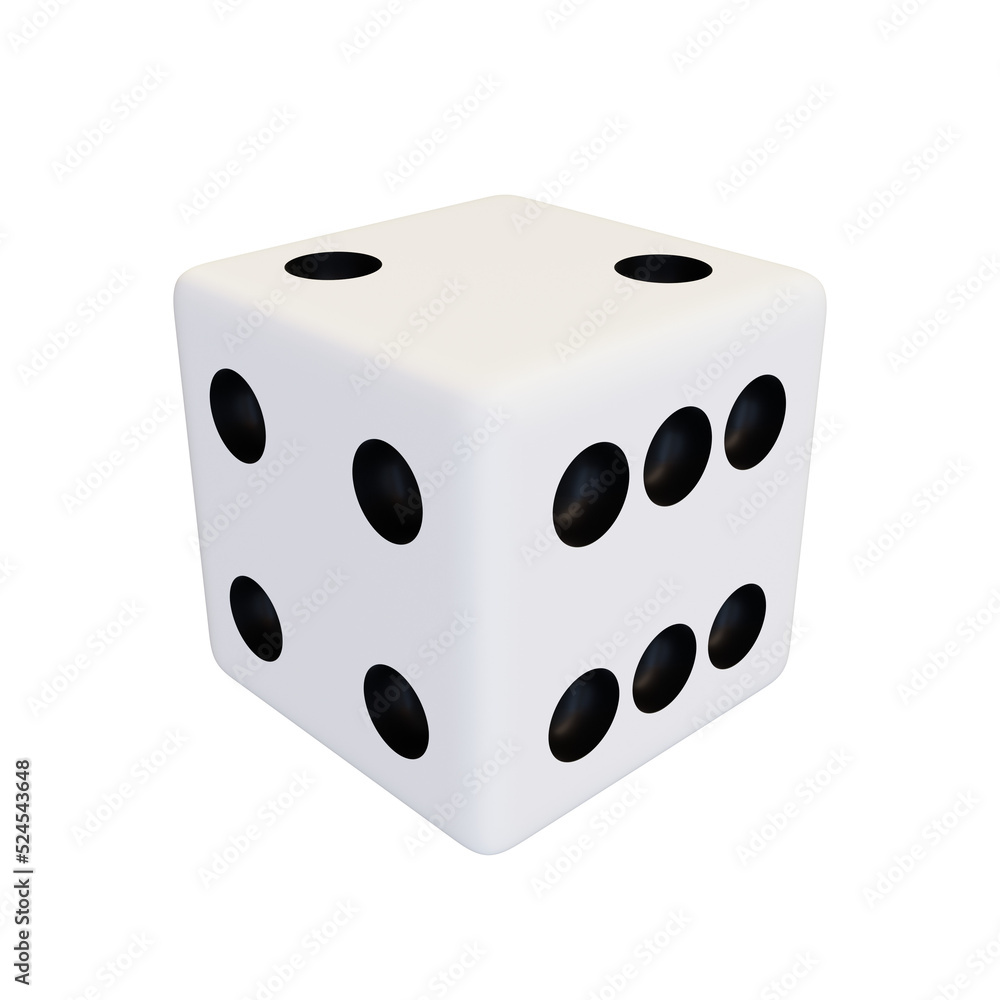 White dice. White dice.