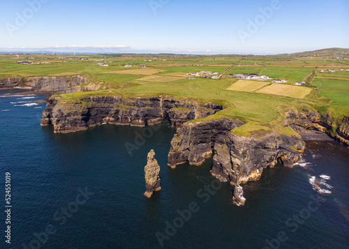 Bromore cliffs near ballybunion County Kerry Ireland photo