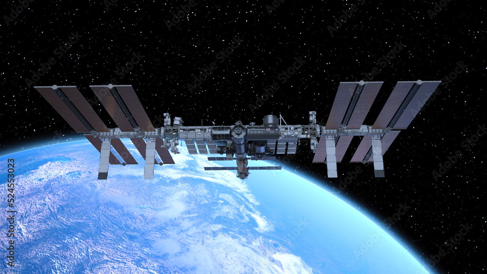 人工衛星と地球 Stock Illustration Adobe Stock