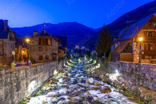 Vielha, touristic village in Spain photo