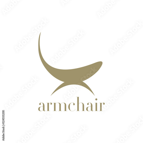 armchair logo concept, furniture logo
